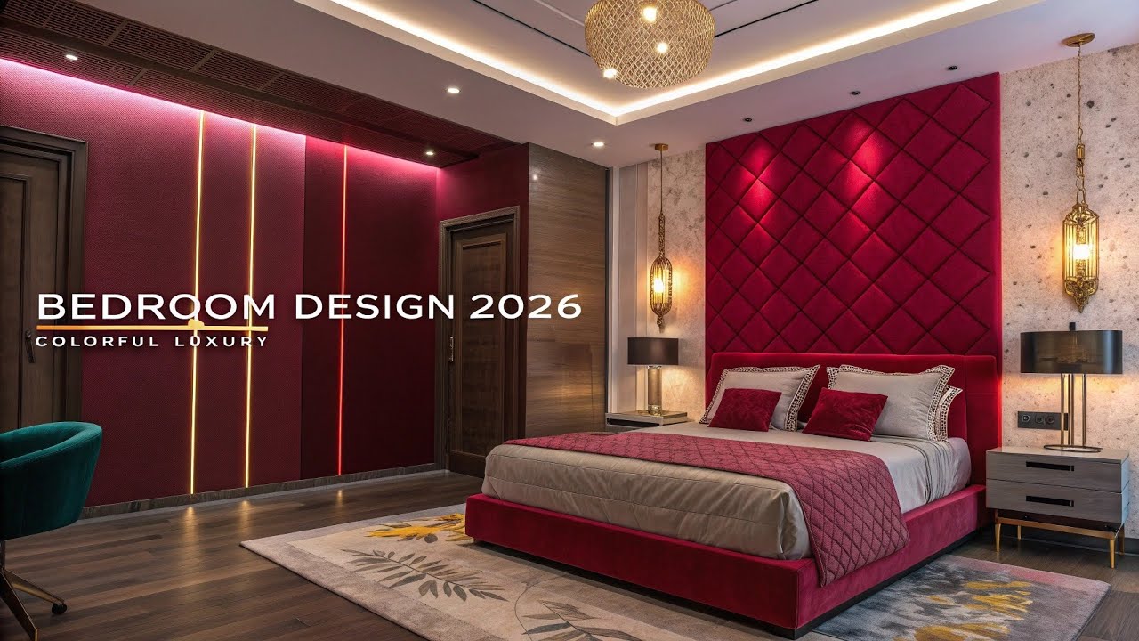 Latest Colorful Bedroom Design 2026 | Modern Luxury Bedroom Ideas | Home Decor Trends
