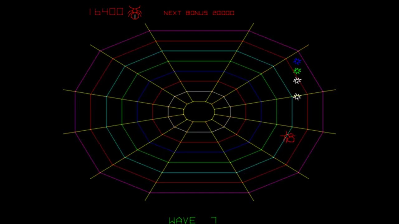 Game of the day 3685 Black Widow (ブラック・ウィッドー) Atari 1982