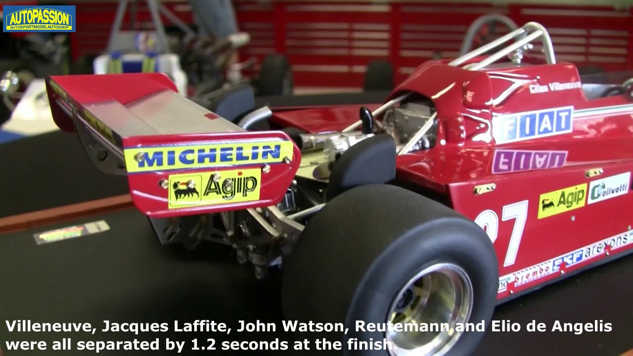 Ferrari 126CK F1 winner Monaco GP Gilles Villeneuve by MG Model Plus MP scale 1/12