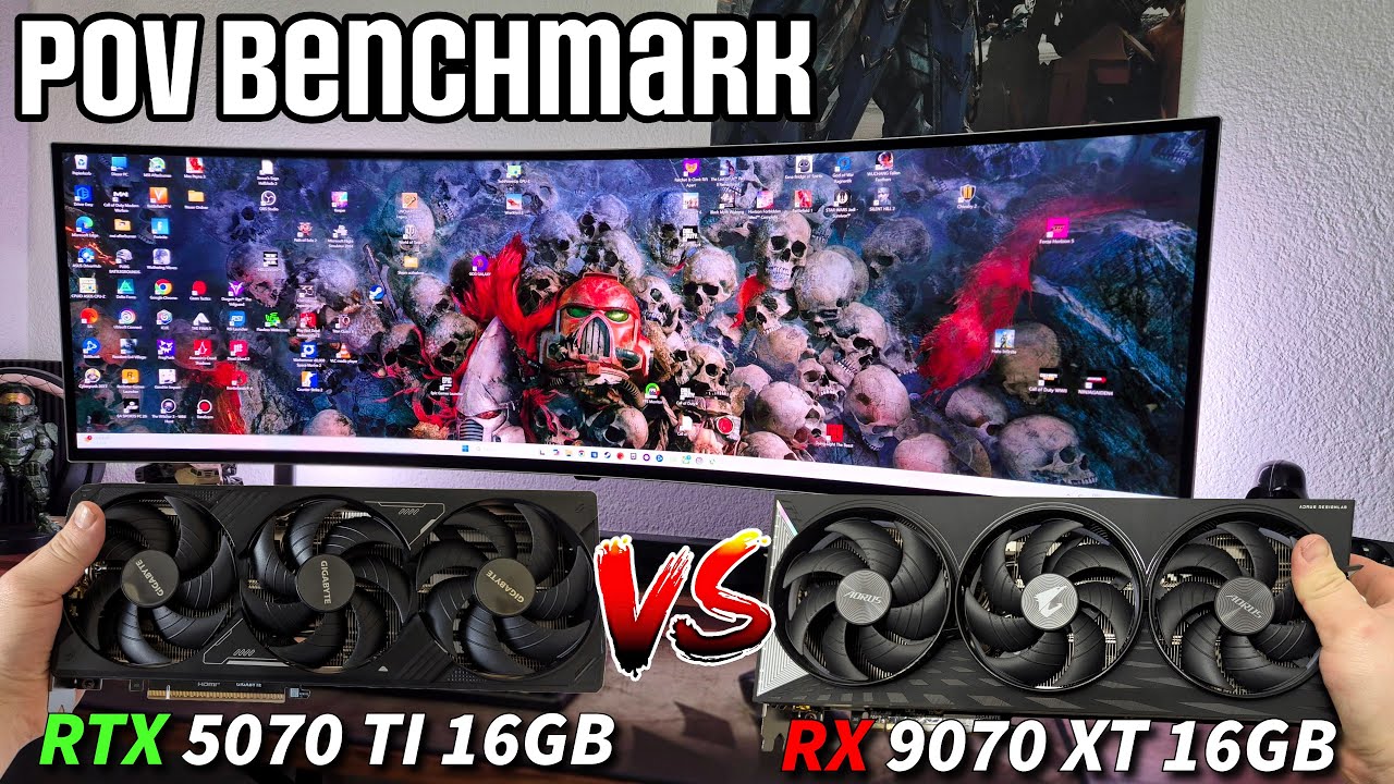 RTX 5070 TI 16GB Vs RX 9070 XT 16GB - Test in 14 Games - Samsung Oled G9 Odyssey 49