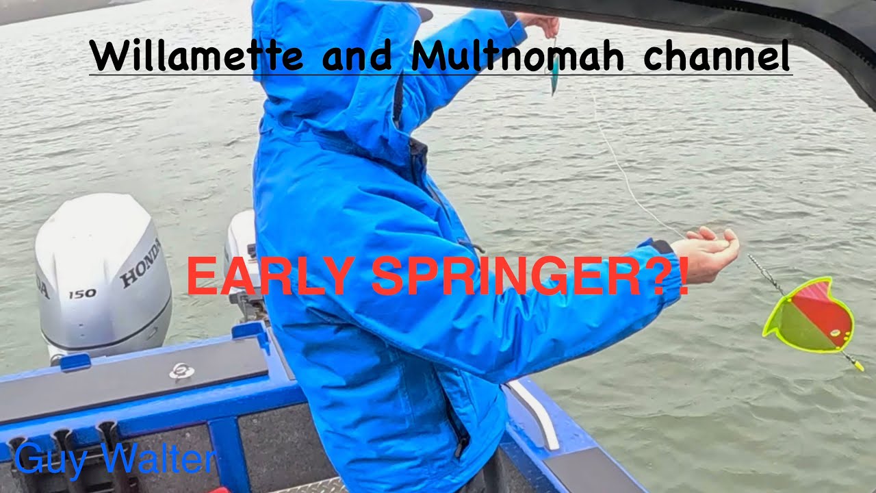 Fishing for springer salmon on the Multnoma channel and the Willamette River February 8, 2026 ￼