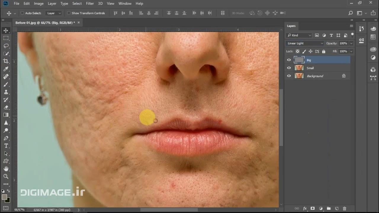 Professional Retouching in Photoshop آموزش رتوش عکس: رتوش پوست صورت