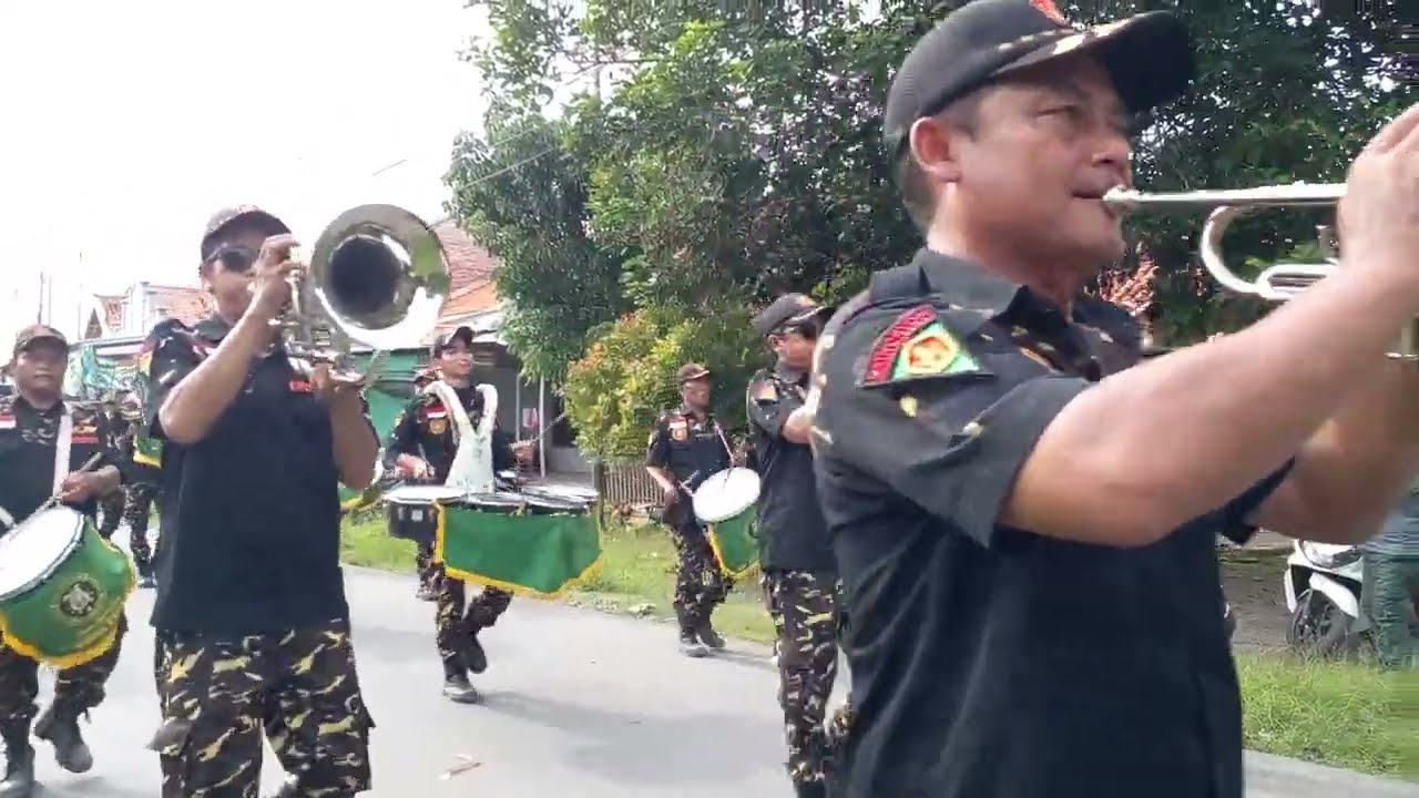 Corps Drumband GP ANSOR PECABEAN,pawai ta'aruf TPQ NURUNNAJAH LAWATAN 