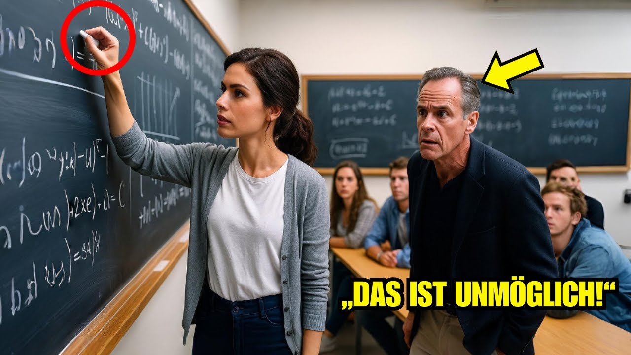 Analyse-Professor nennt Problem UNMÖGLICH – Dann tritt eine Reinigungskraft an die Tafel