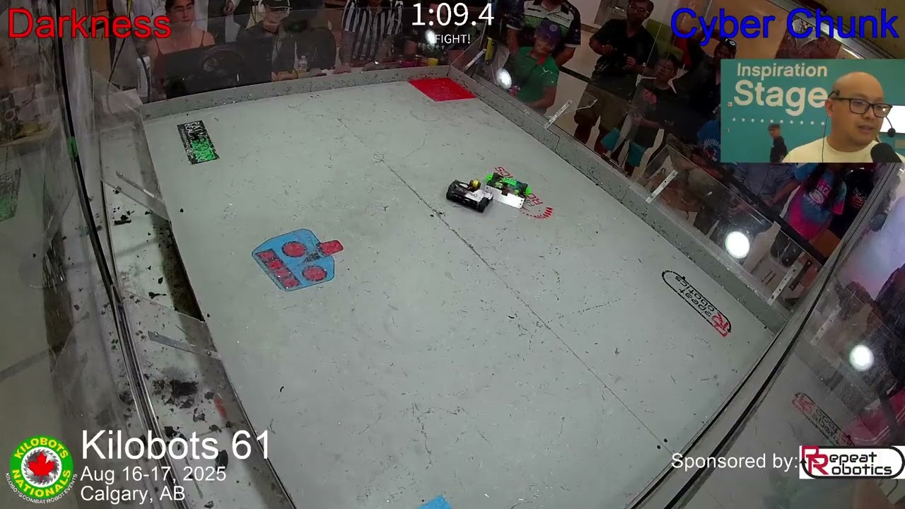 Darkness vs. Cyber Chunk [Antweight Rookies, Fight 2] - Kilobots 61