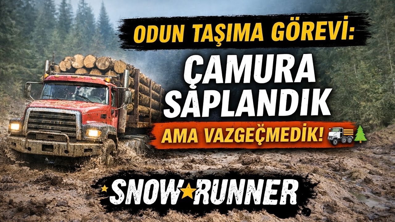Çamura Saplandık Ama Vazgeçmedik! 🚛🌲 | SnowRunner