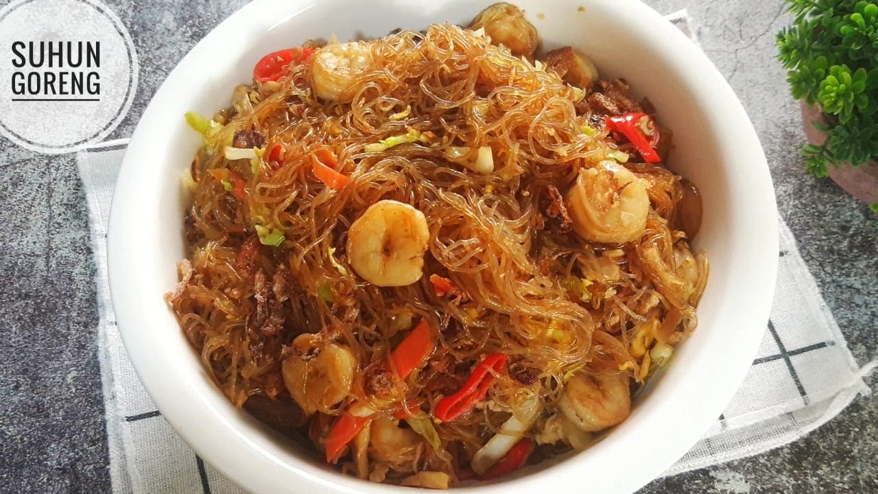 Resepi Suhun Goreng Chinese Style | Fried Glass Noodles