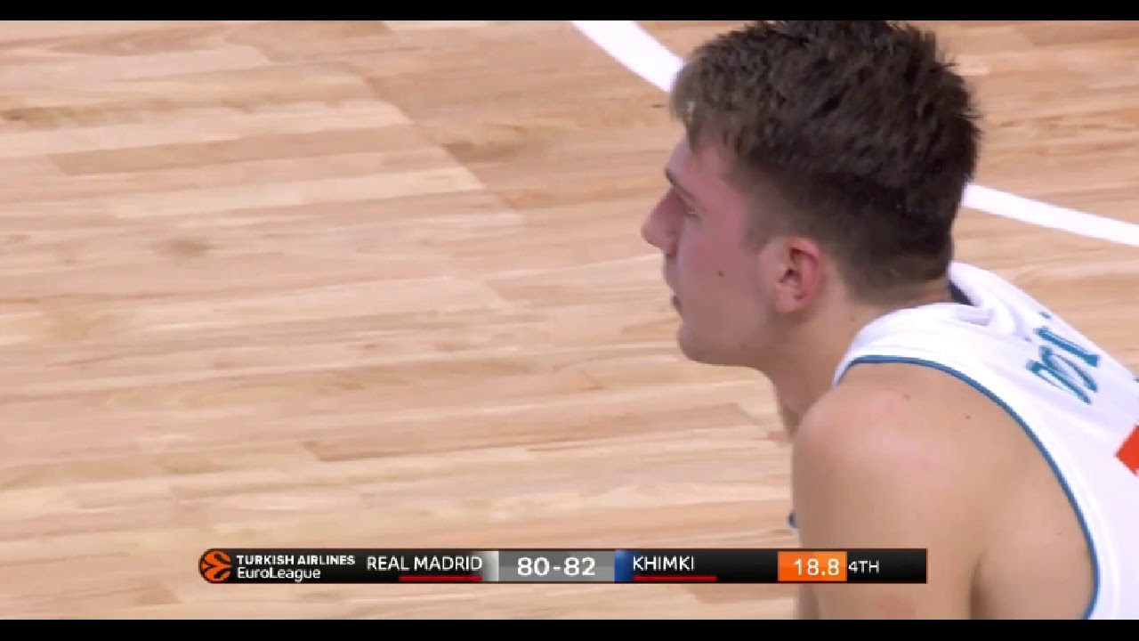 Luka Doncic's reaction after missing the crucial three (Real Madrid - Khimki Moscow)