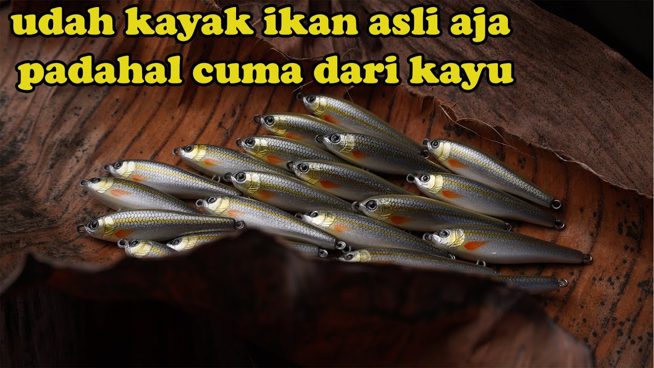 LUAR BIASA MIRIP IKAN ASLI!!! ABANG INI BIKIN KERAJINAN UMPAN MANCING BERNILAI TINGGI