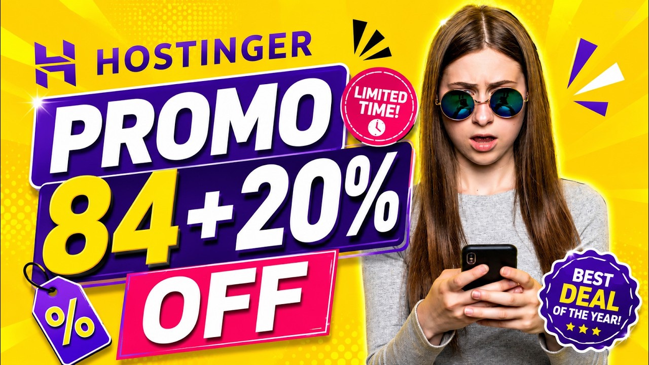 Промокод Hostinger | Летняя распродажа 84% + 20% СКИДКА | Реферальный промокод Hostinger