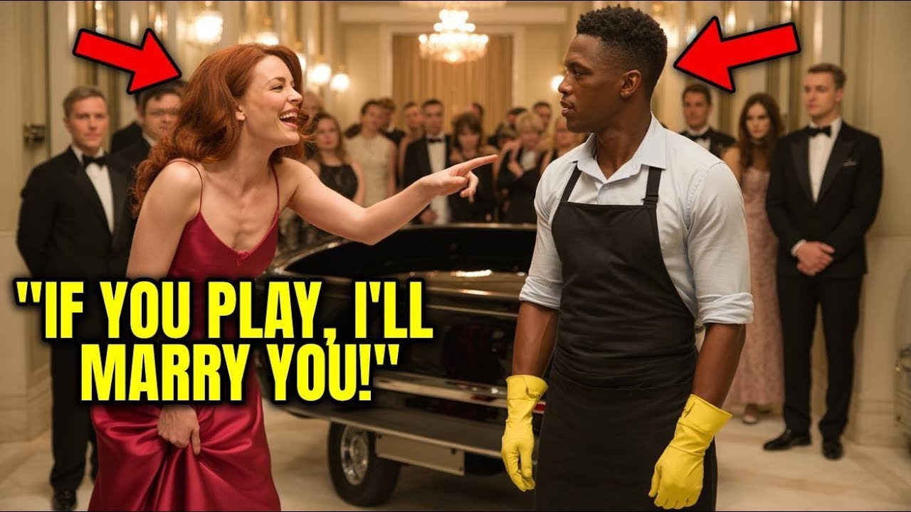 If You Can Play This Piano, I’ll Marry You! — Billionaire Mocked; Black Janitor Played Like a Genius