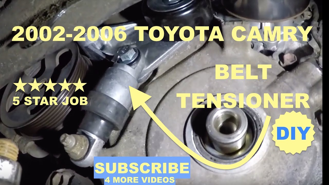 Как заменить натяжитель ремня на Toyota Camry 2002-2006 годов
