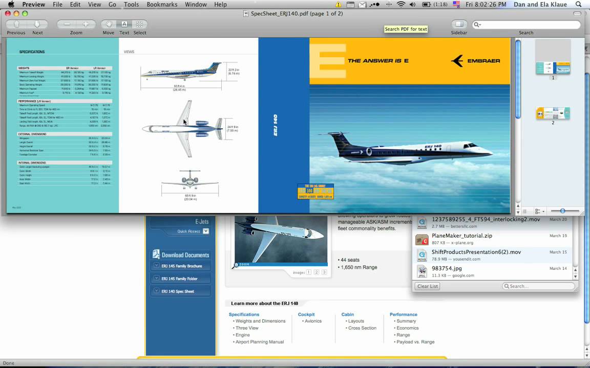 PlaneMaker Tutorial 1: Intro, Research, Preparation to model the EMBRAER ERJ 140