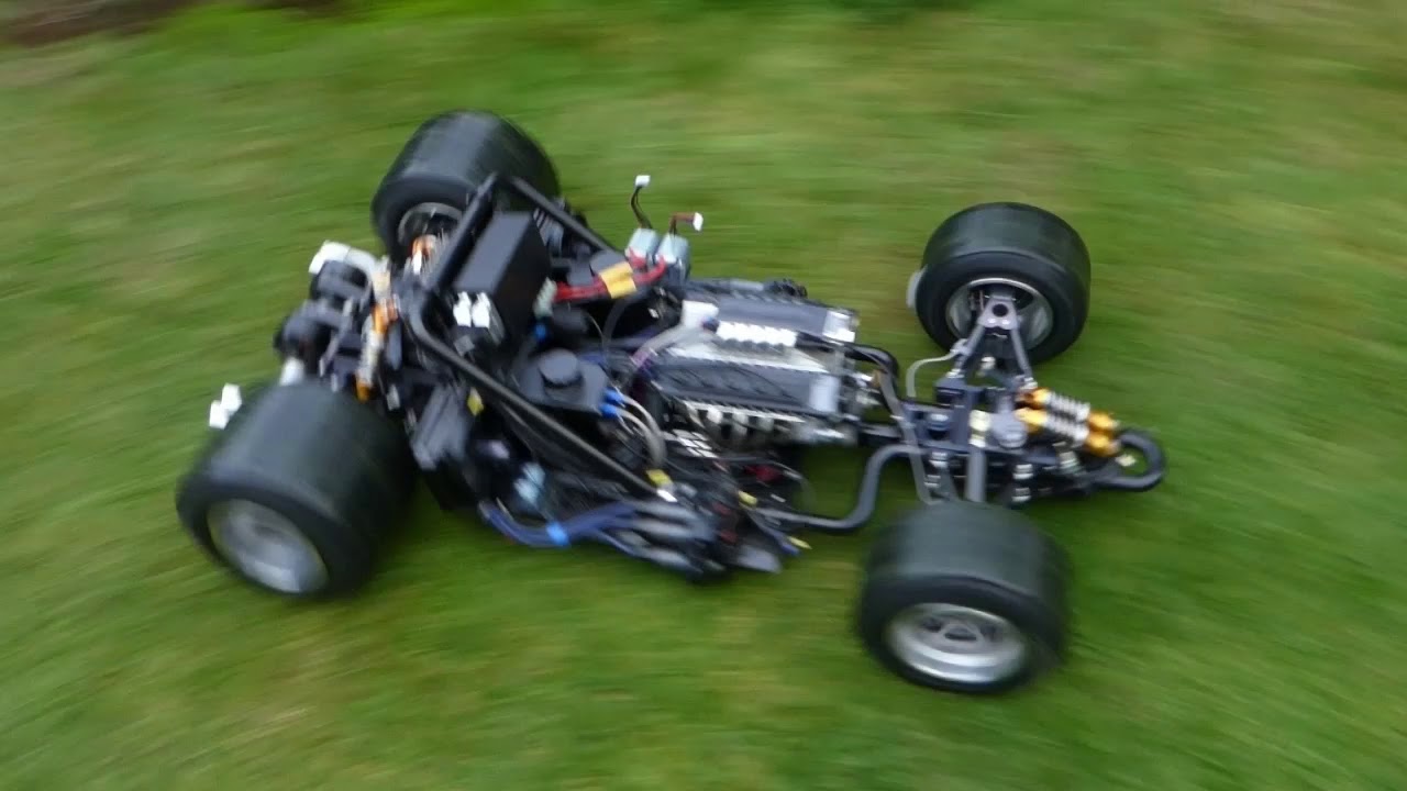 1/3 scale V10 RC car hybrid running, sort of. Part 8