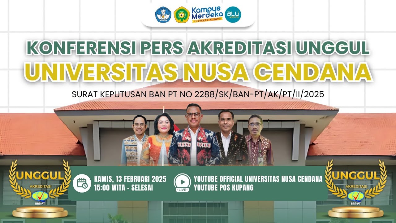 Konferensi Pers Akreditasi Unggul Undana