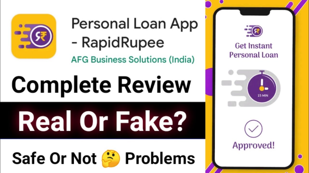 RapidRupee Loan App Real Or Fake | Rapid Rupee Loan App Review ✅ RapidRupee Loan App Full Details