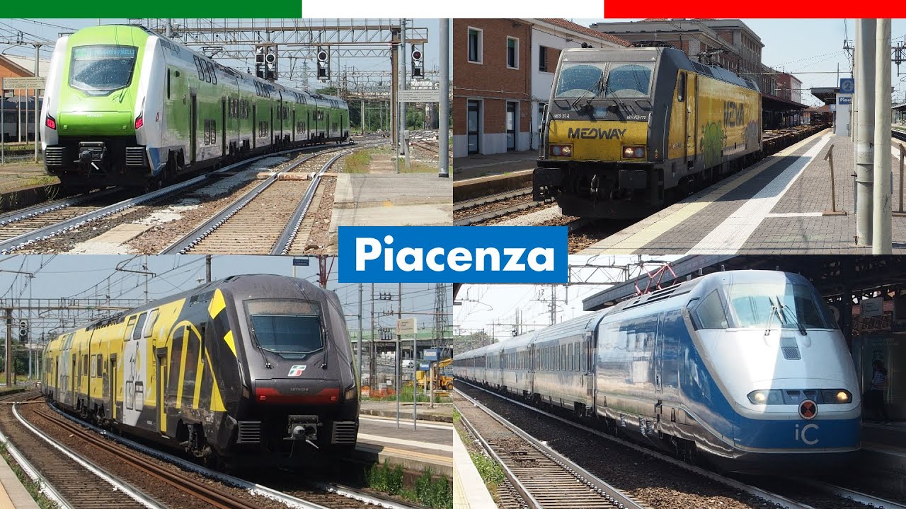 Lo Spettacolo dei treni estivi a Piacenza - Merci, Passeggeri & AV a Piacenza #3!