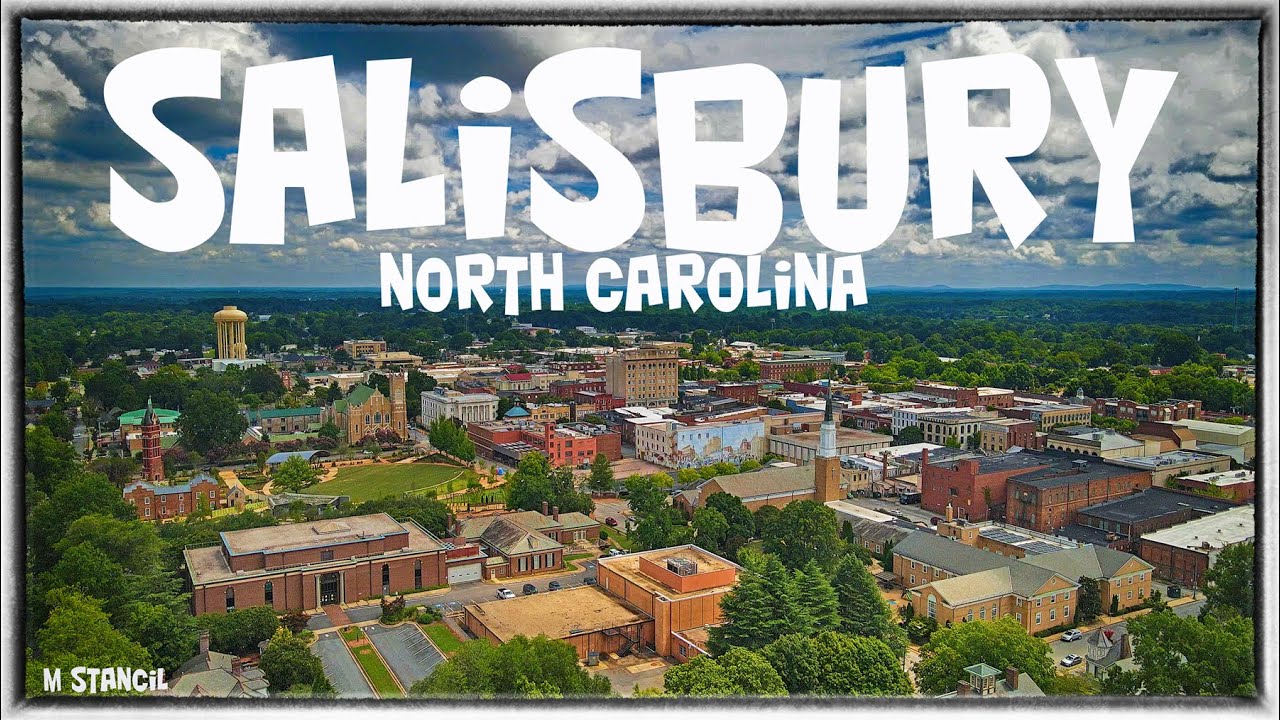 Salisbury, NC 4K (DJI Mavic Air 2 Footage) Historic City 45 Minutes from Charlotte, NC!
