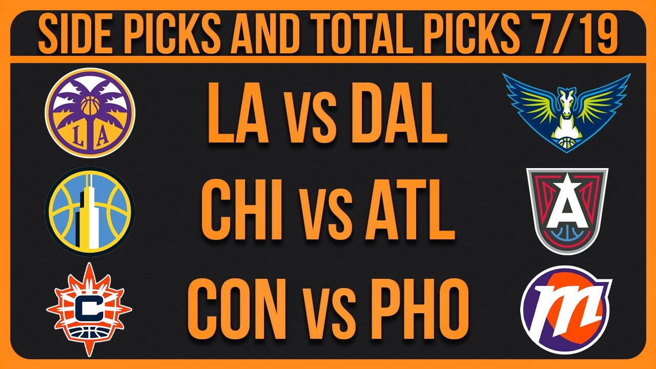 WNBA Picks Today Sunday 7/19/26 | FREE WNBA Best Bets & Predictions