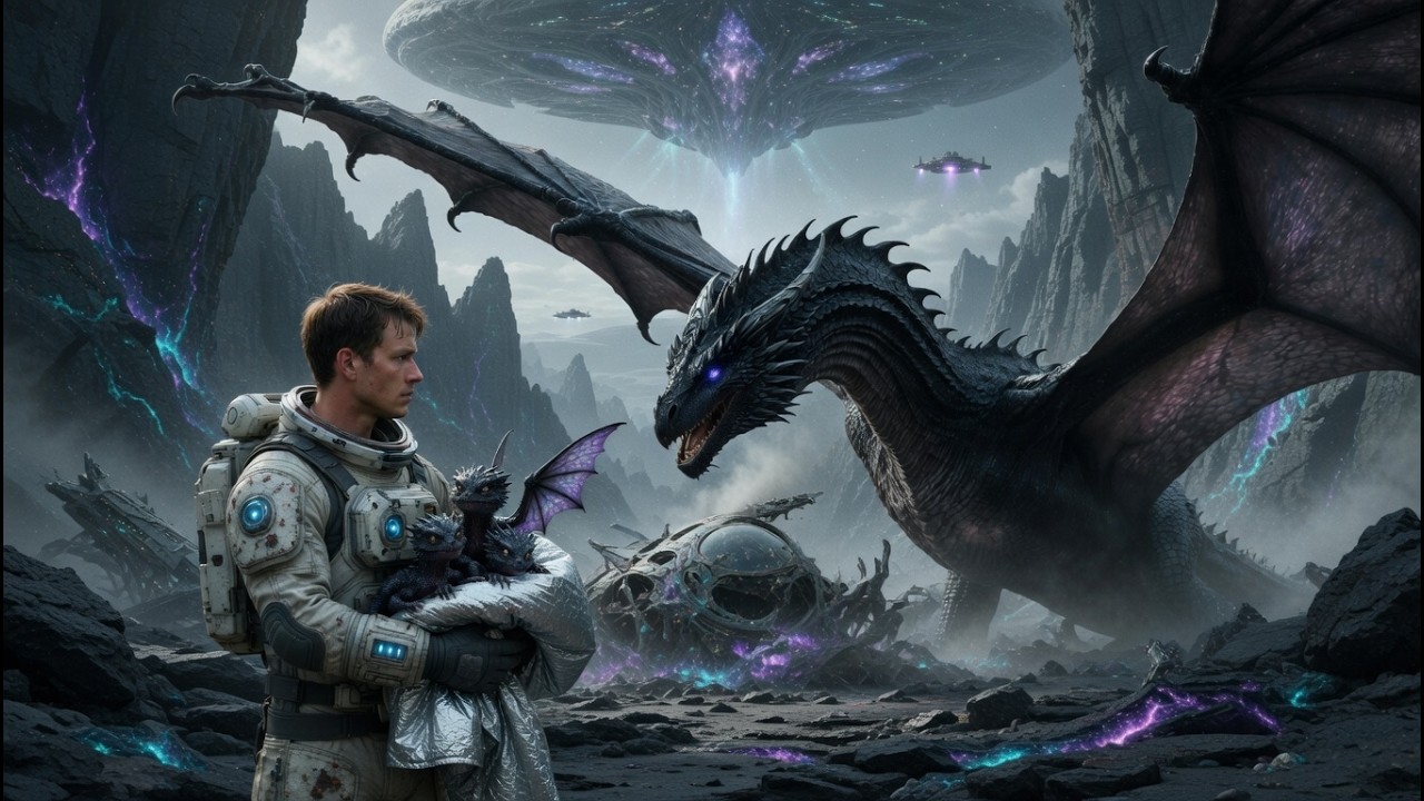 “Abandoned Dragon Hatchlings Found on Dead Moon | Sci-Fi Space Rescue Story”