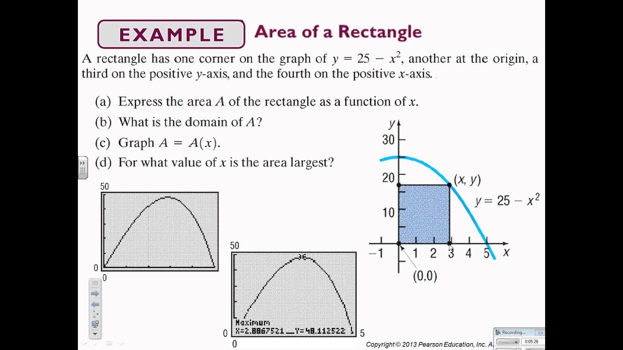 Precalculus Chapter 2.6 Mathematical Models Building Functions