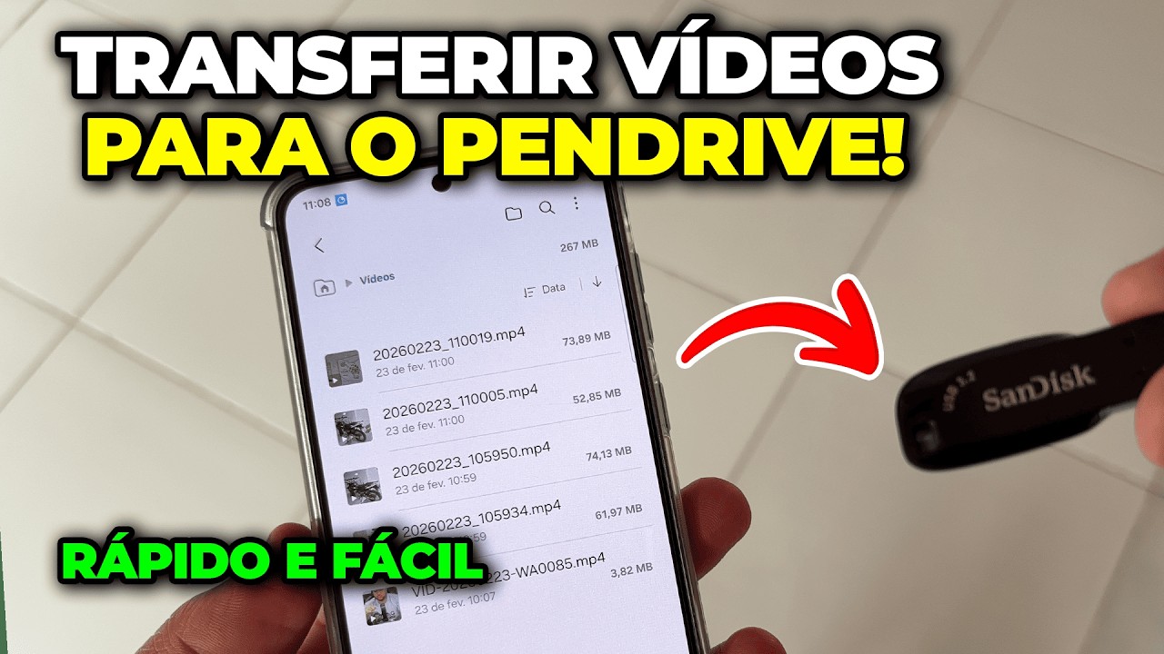 COMO TRANSFERIR FOTOS E VÍDEOS DO CELULAR PARA O PENDRIVE SEM USAR COMPUTADOR ATUALIZADO 2026