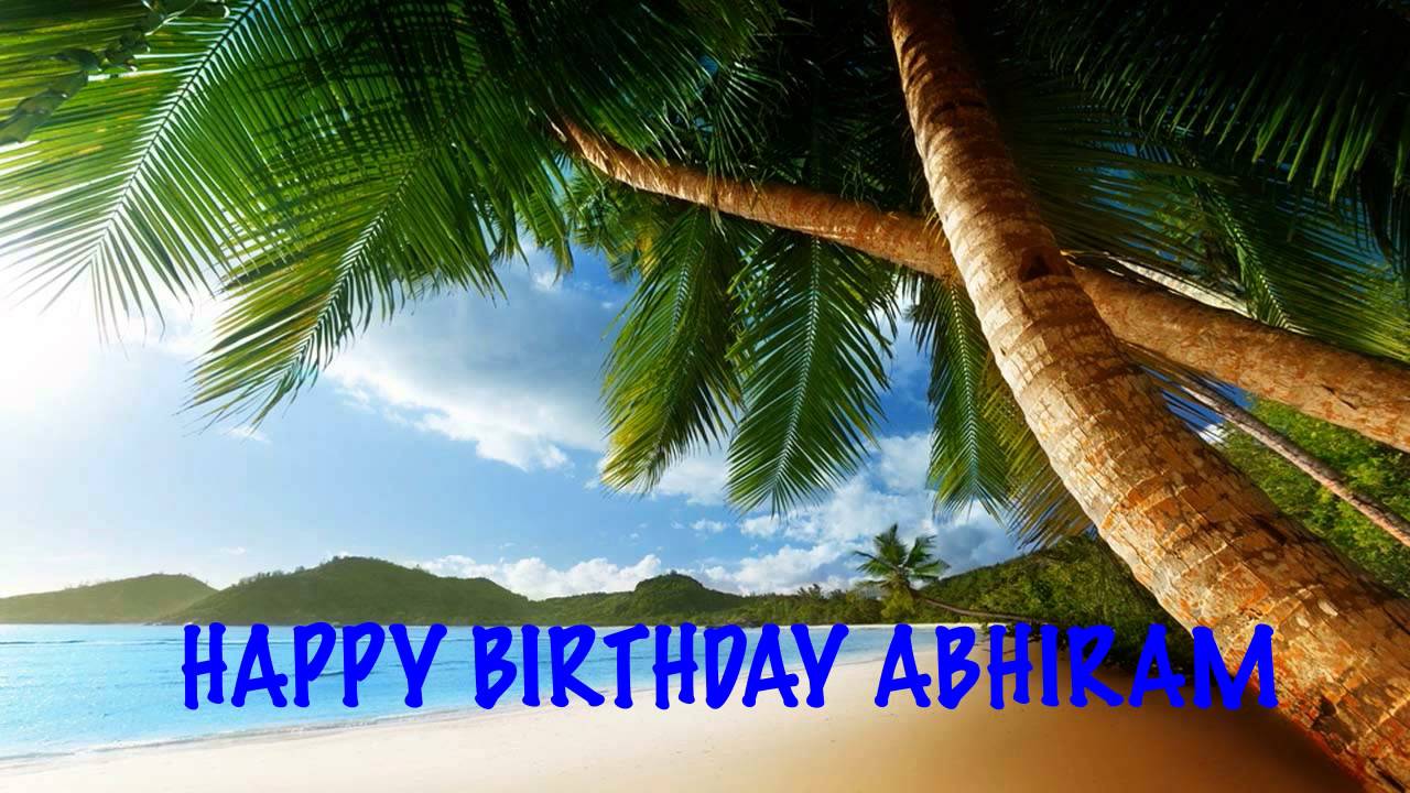Abhiram  Beaches Playas - Happy Birthday