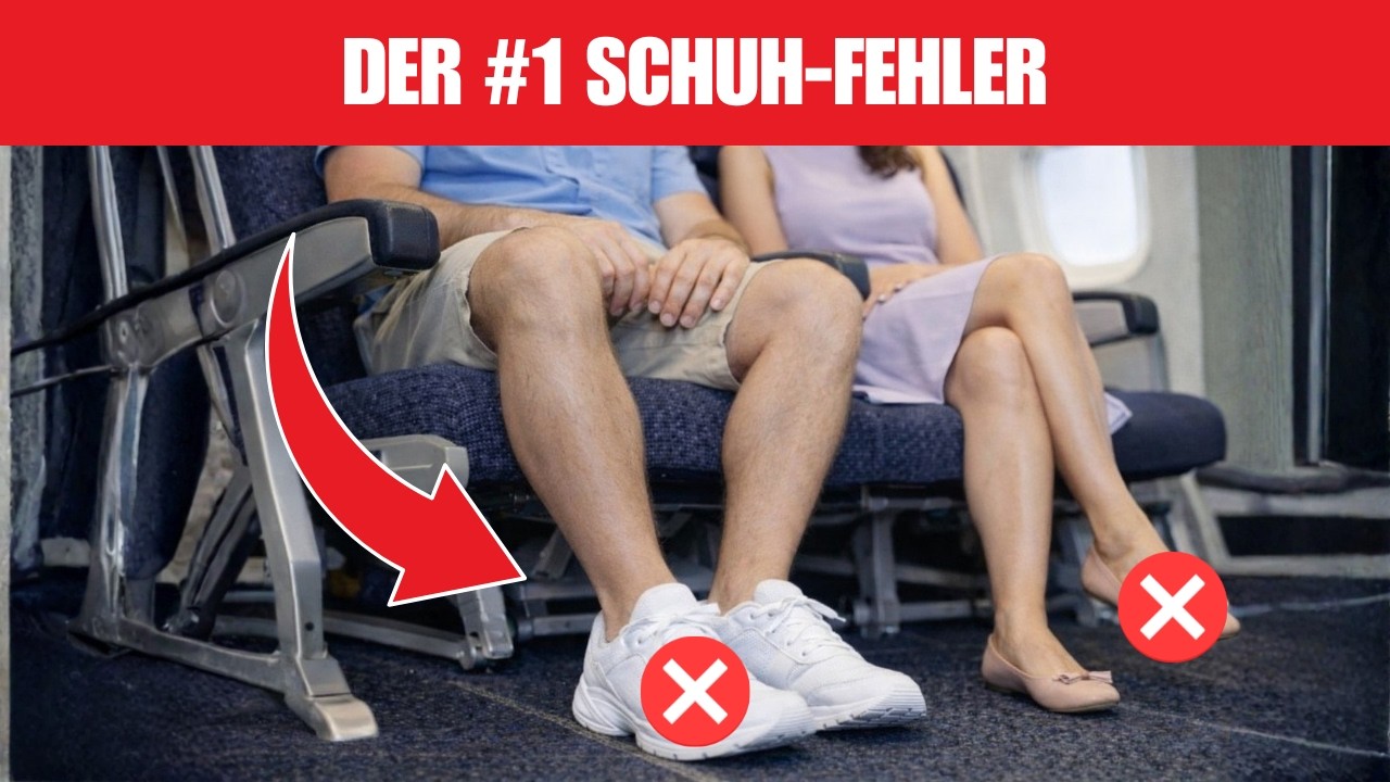 Fehler Beim Reisen: Die Schuhe, Die du Auf Einem Flug NIEMALS Tragen Solltest