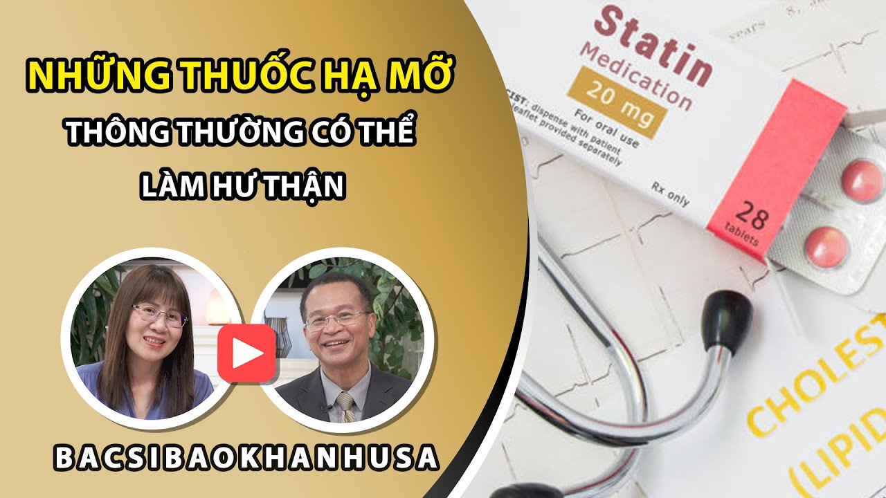 Bac Si Bao Khanh #87 - Những Thuốc Hạ Mỡ Thông Thường Có Thể Làm Hư Thận