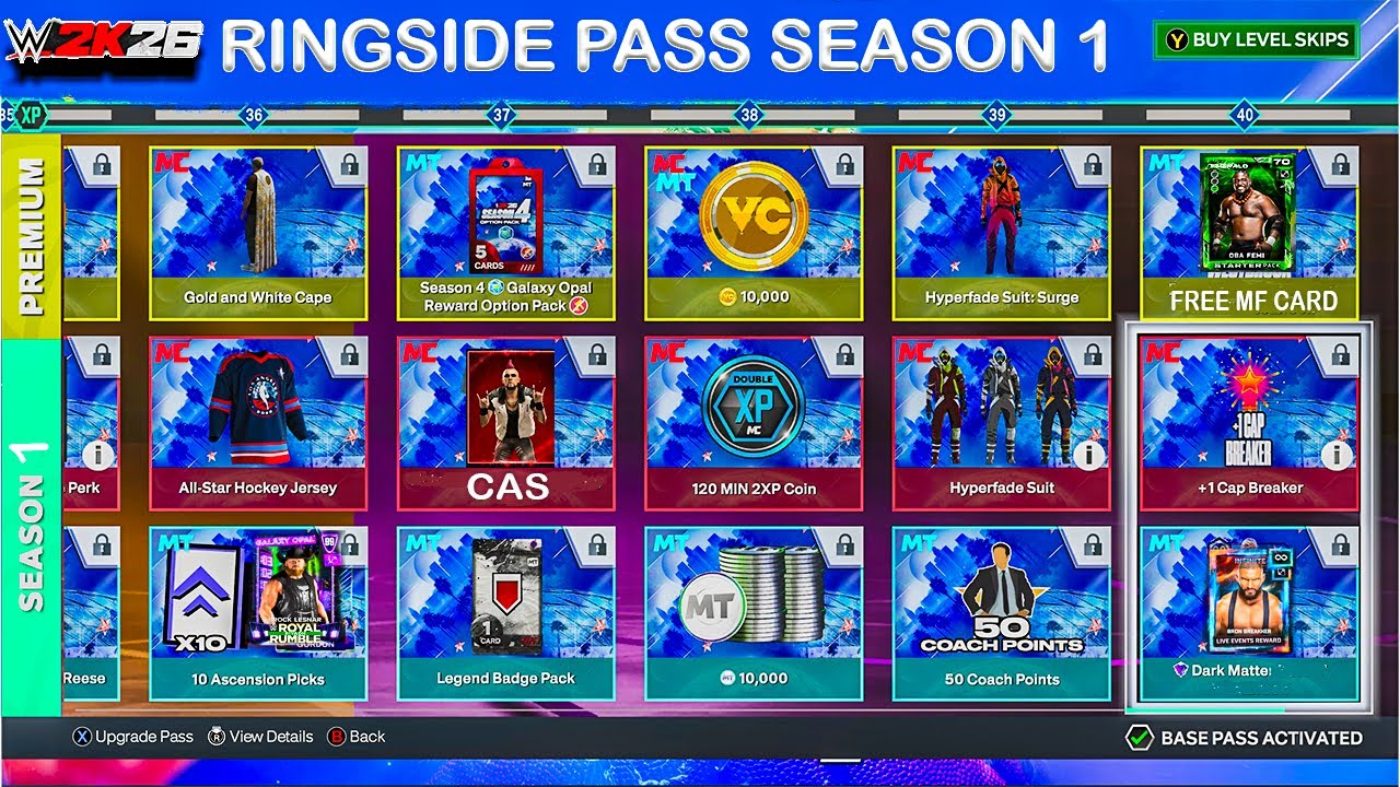 WWE2K26 Ringside Pass Info Revealed | Full Guide | Over 120 Rewards! How Does It Work?