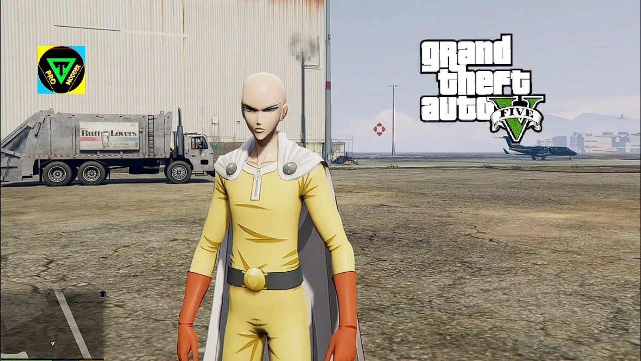 GTA 5 - SAITAMA MOD FREE ROAM (ONE PUNCH MAN) open world #gtav#onepunchman#saitama#freeroam#gta5