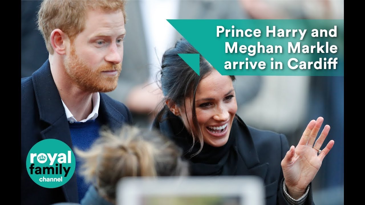 Prince Harry and Meghan delight fans outside Cardiff Castle