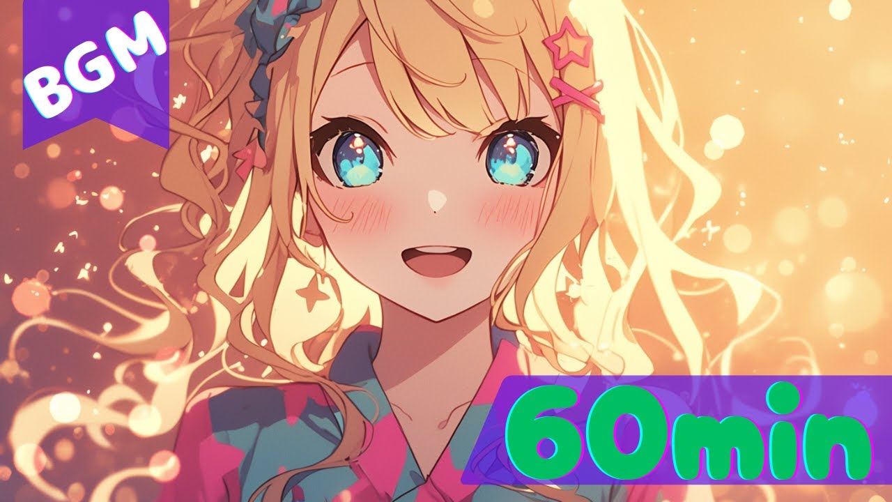 【フリーBGM/60min】Upbeat Study Music #4 │ Study/Work/ChipTune/kawaii
