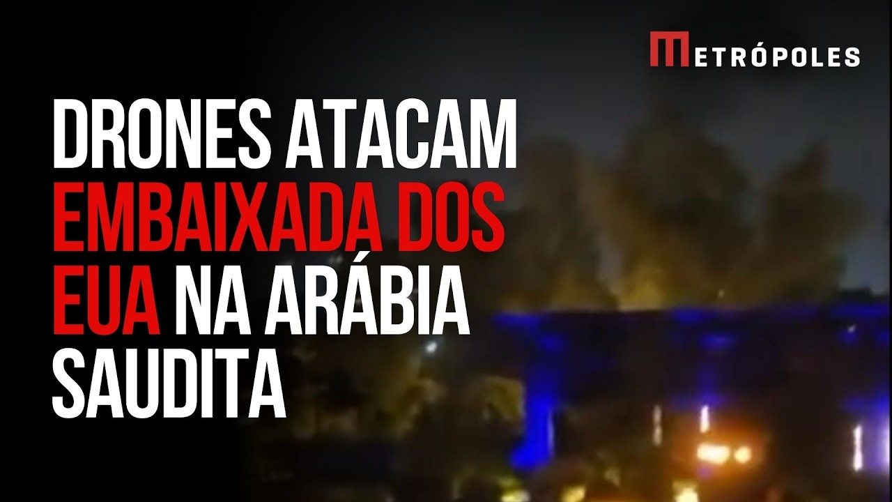Embaixada dos EUA na Arábia Saudita é atacada por drones e incêndio é registrado