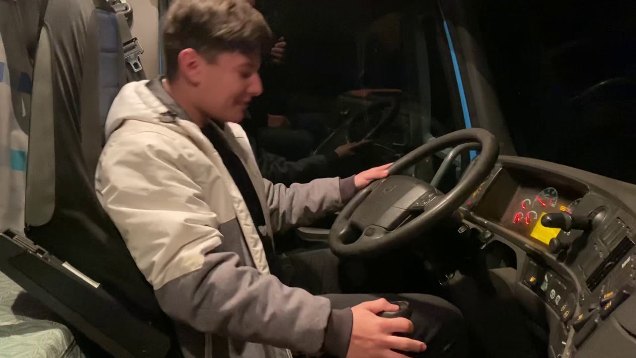 Twelve year old driving Volvo FH12 460