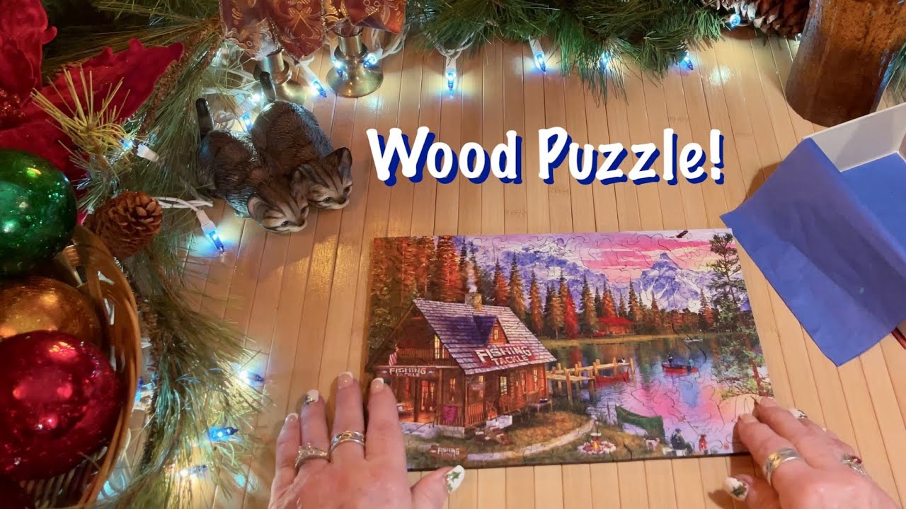 Satisfying wood sounds! (Whispered) Wooden Puzzle! ASMR
