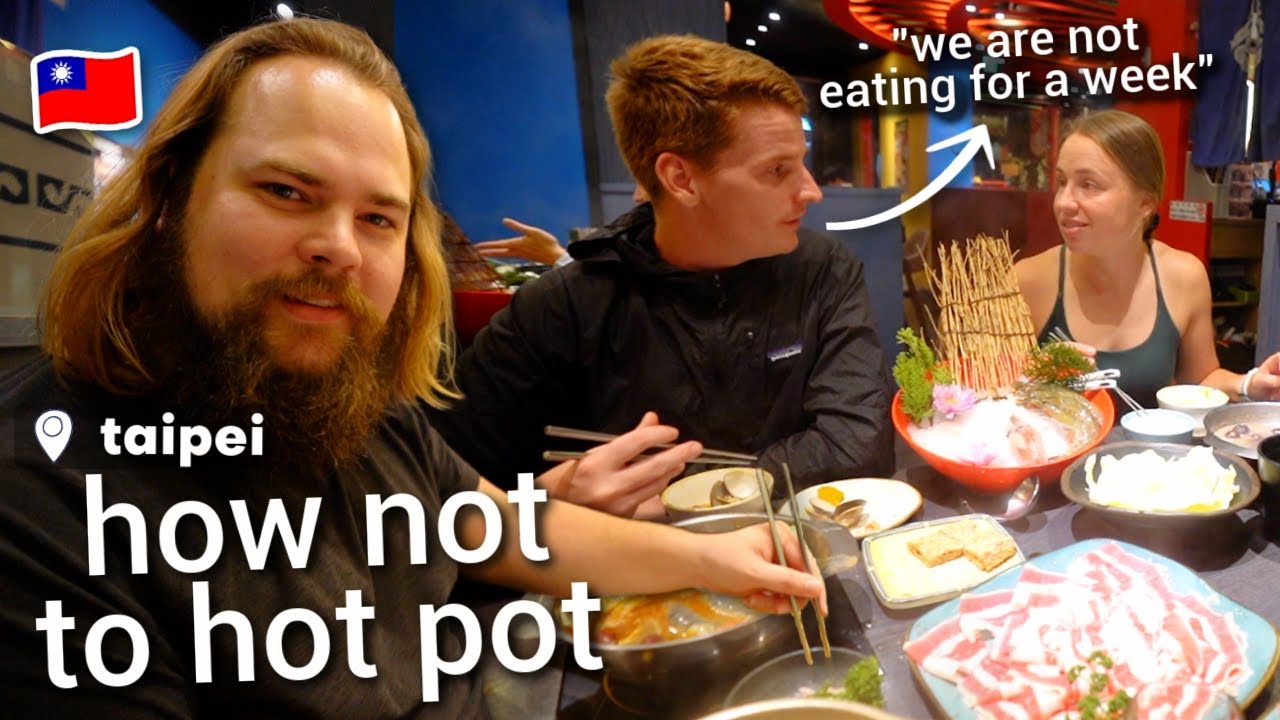 Americans and Aussies First Ever Hot Pot In TAIPEI!