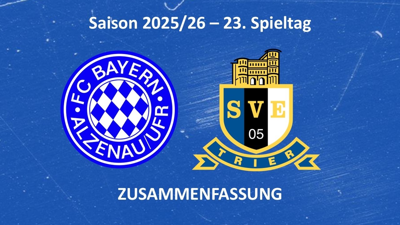 SVE-TV: FC Bayern Alzenau vs. Eintracht Trier - Highlights (23. Spieltag Saison 25/26)