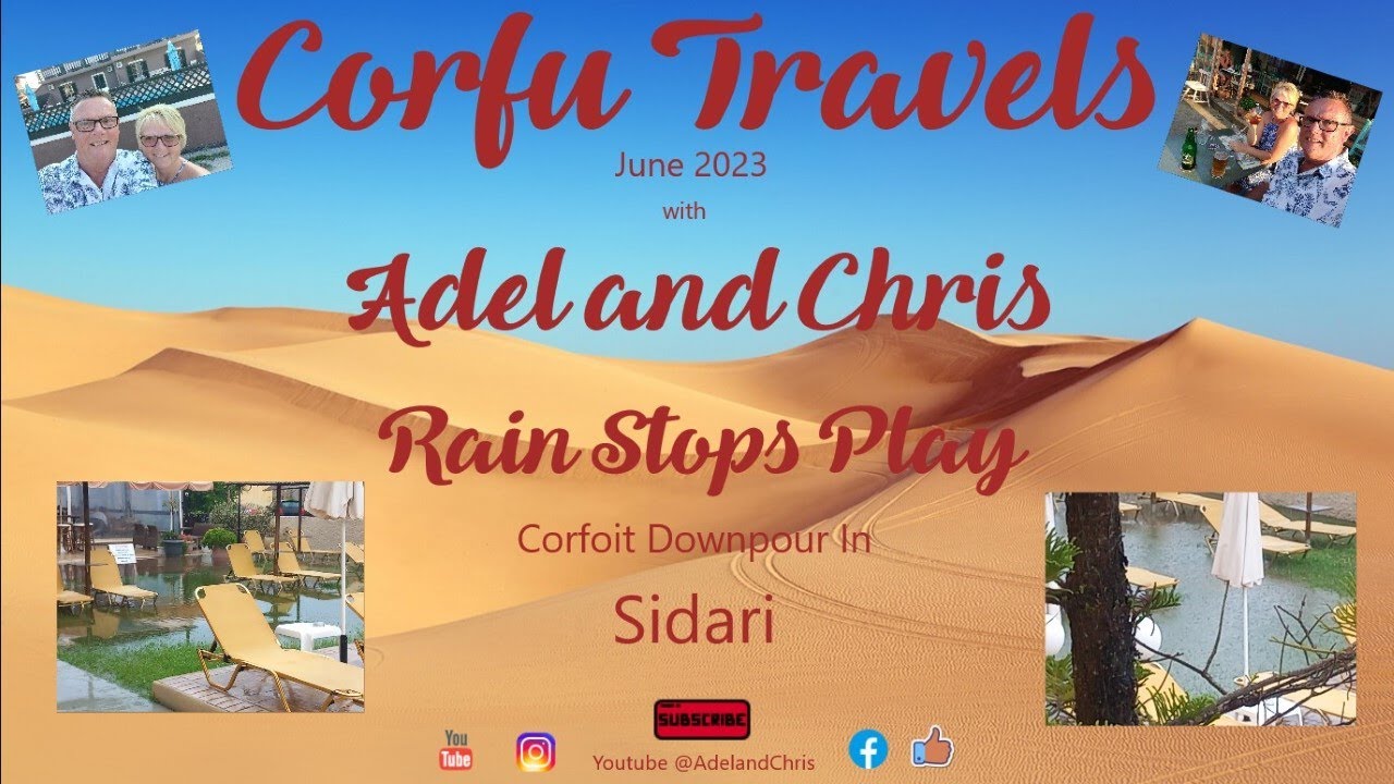 The Heaven's opened in Sidari