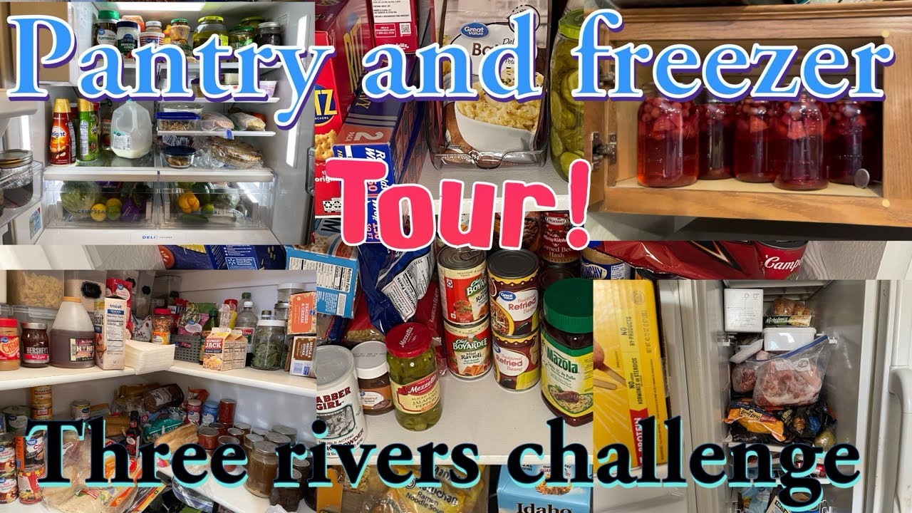 Pantry and freezer tour, January 2024 #threeriverschallenge
