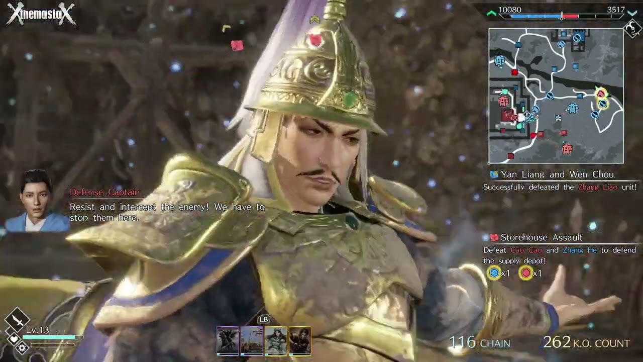 Dynasty Warriors 9 Empires - Guandu Event Battle (Yuan Shao) | Yuan Shao (Chaos Difficulty)