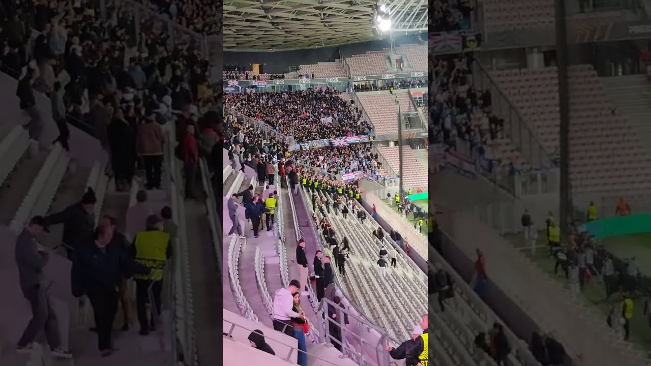 Nissa - Glasgow Rangers ! Rangers Fans at the end of the game