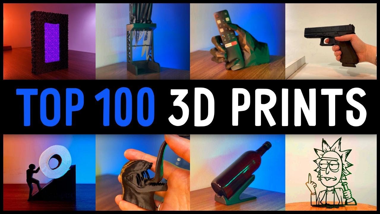 Top 100 Best BLACK 3D Print with Satisfying Timelapse