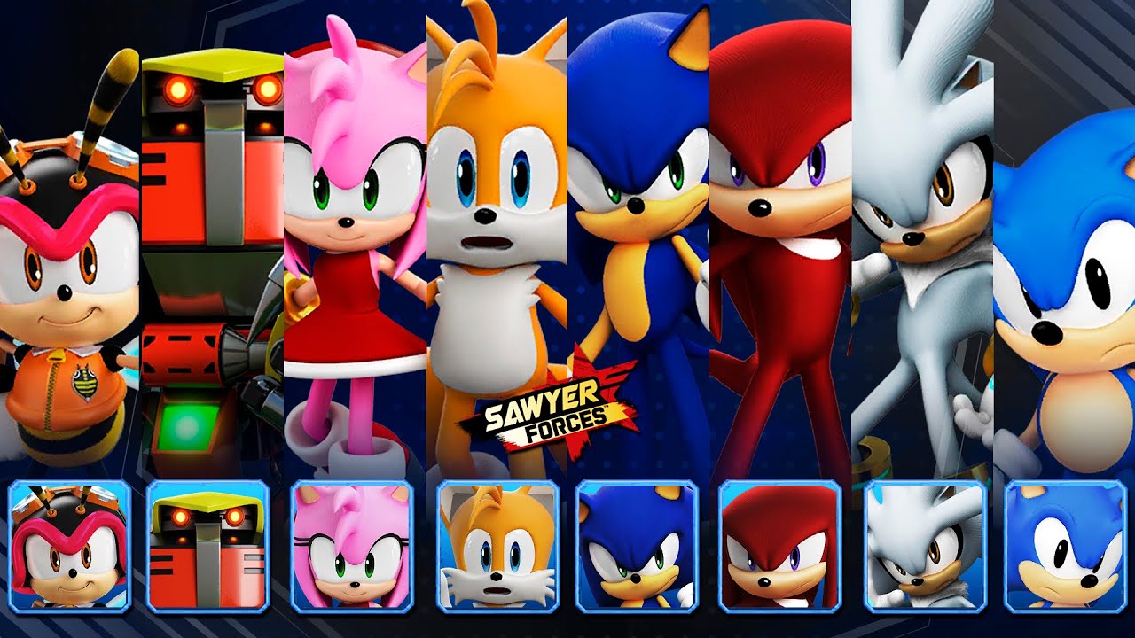 Sonic Forces Speed Battle: All Common Characters Gameplay