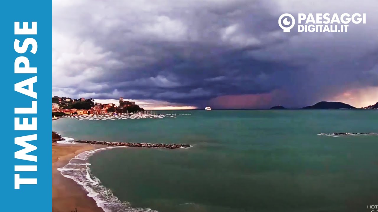 Mega Temporale Golfo dei Poeti (SP) - 11 Ottobre 2020 - Time Lapse