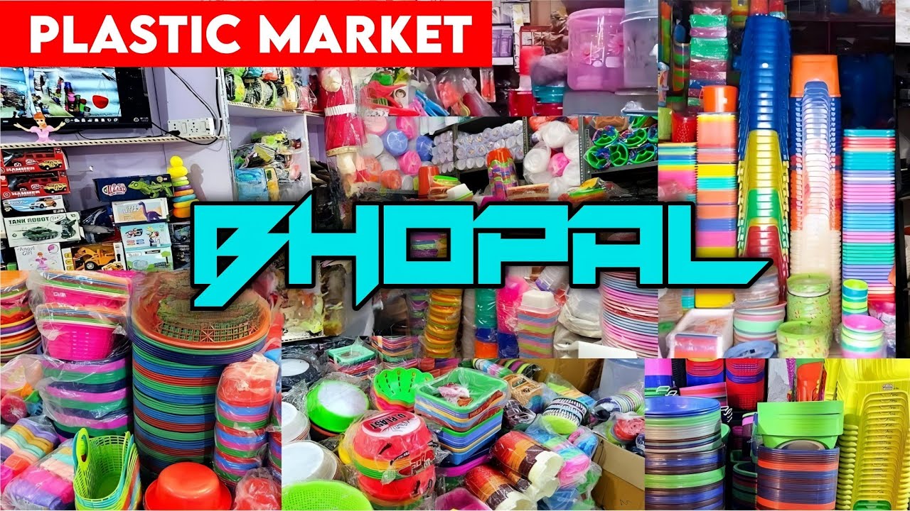 Plastic Items, House Hold Items Wholesale Market Bhopal at cheap price || 10₹ सेल की आइटम्स