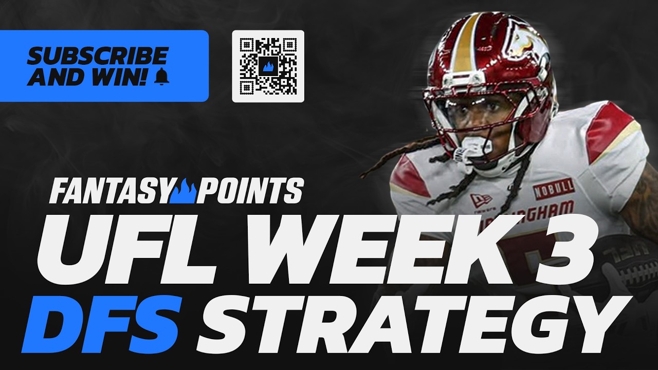 UFL Week 3 DFS Breakdown | DraftKings UFL DFS Strategies To Know