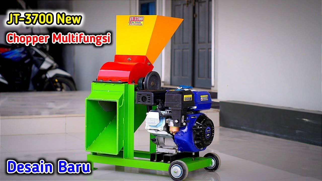 Mesin Pencacah Batang Singkong Cacah Jerami Kering Super Halus JT-3700 Desain Terbaru