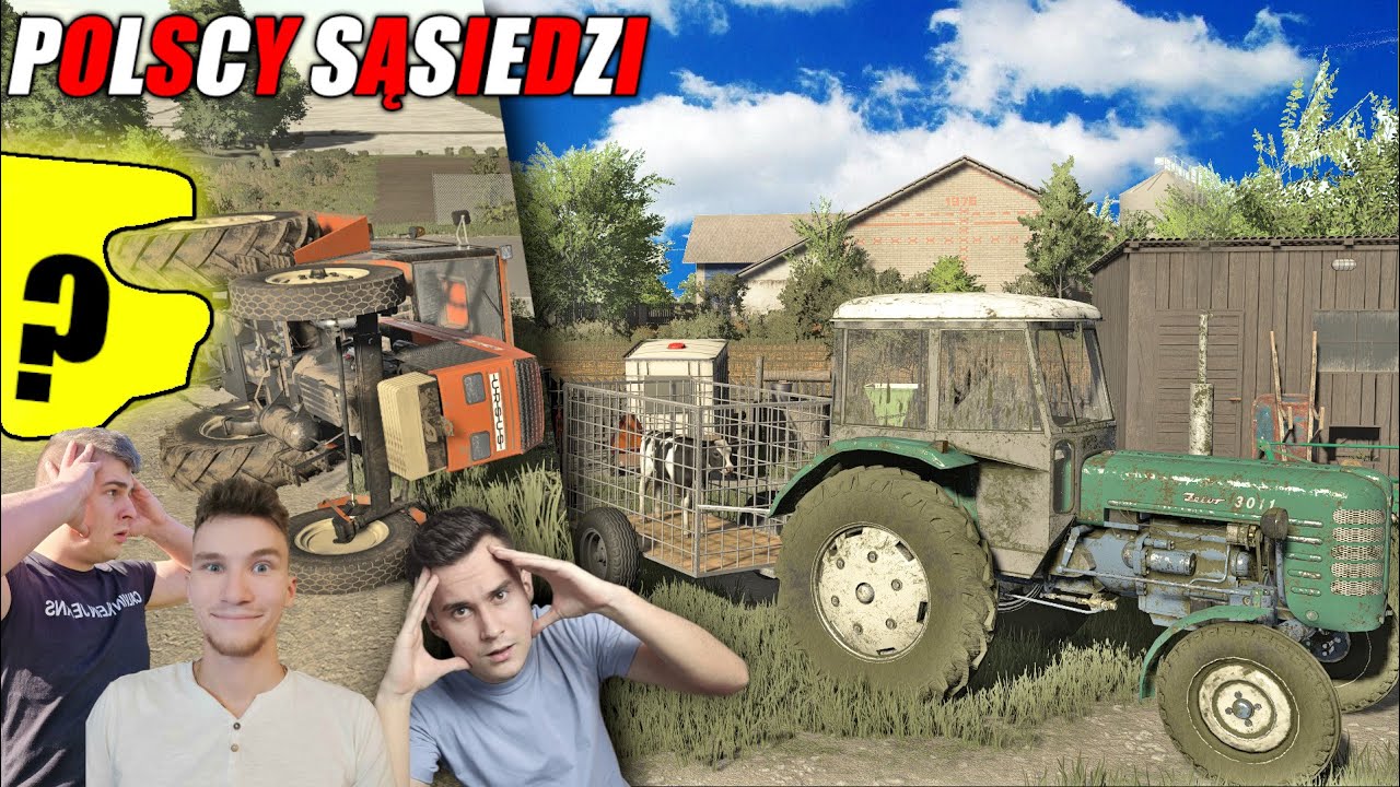 KŁÓTNIE SĄSIADÓW😂WYPADEK Z NOWYM NABYTKIEM😨& MAŁY CIELAK!😍┃POLSCY SĄSIEDZI ┃61 w/ Koliz & HeRoS