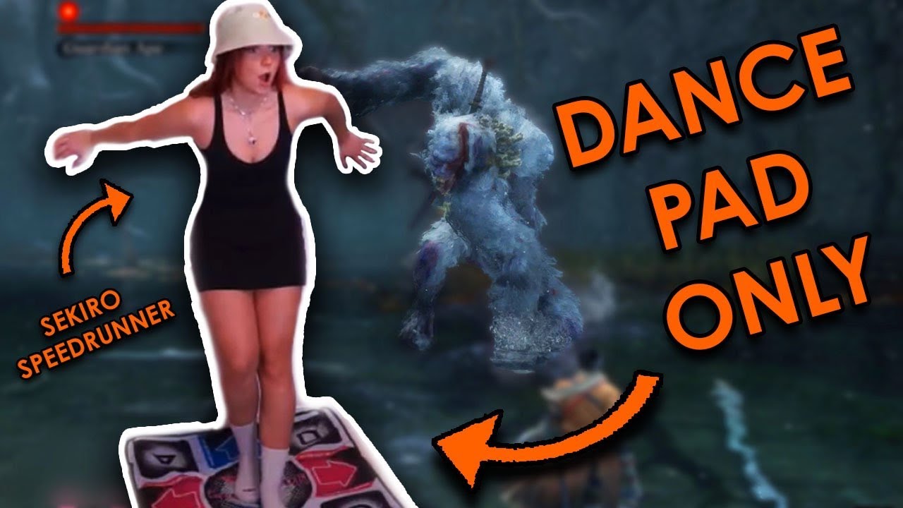 Can a SPEEDRUNNER beat Sekiro using only a DANCEPAD??